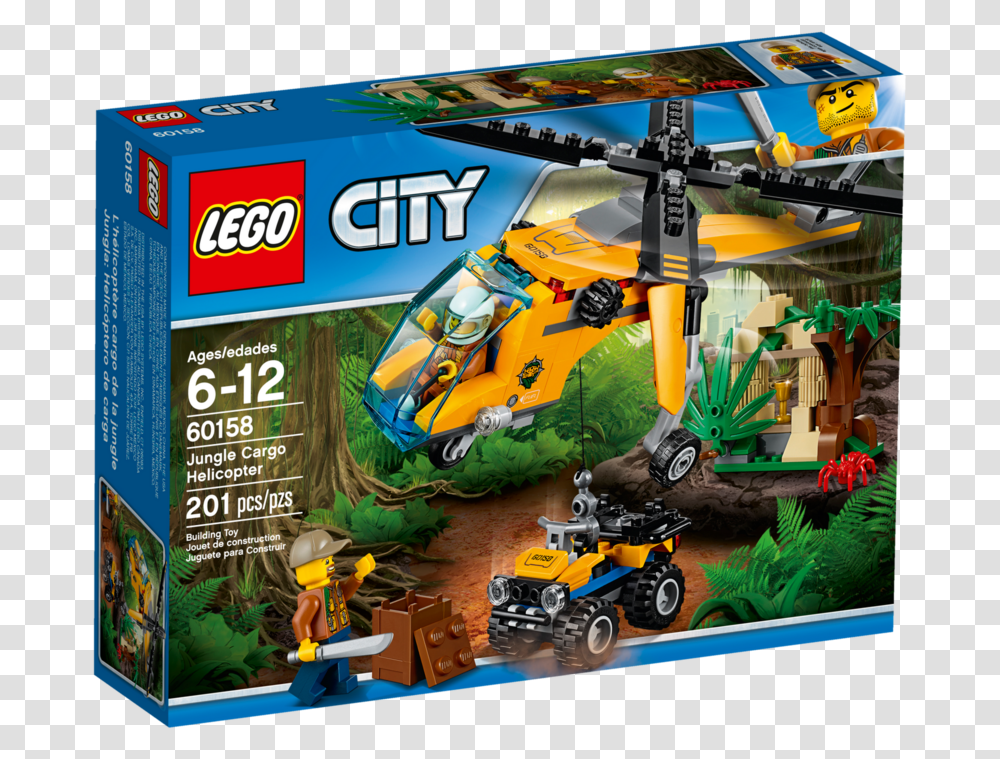 Lego City Jungle Cargo Helicopter, Wheel, Machine, Toy, Transportation Transparent Png
