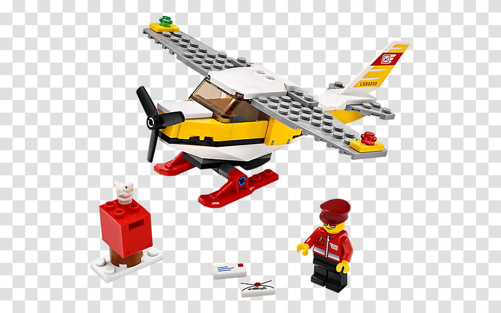 Lego City Mail Plane, Toy, Aircraft, Vehicle, Transportation Transparent Png
