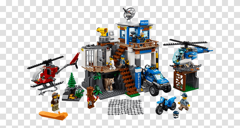 Lego City Mountain Police 2018, Toy, Motorcycle, Vehicle, Transportation Transparent Png