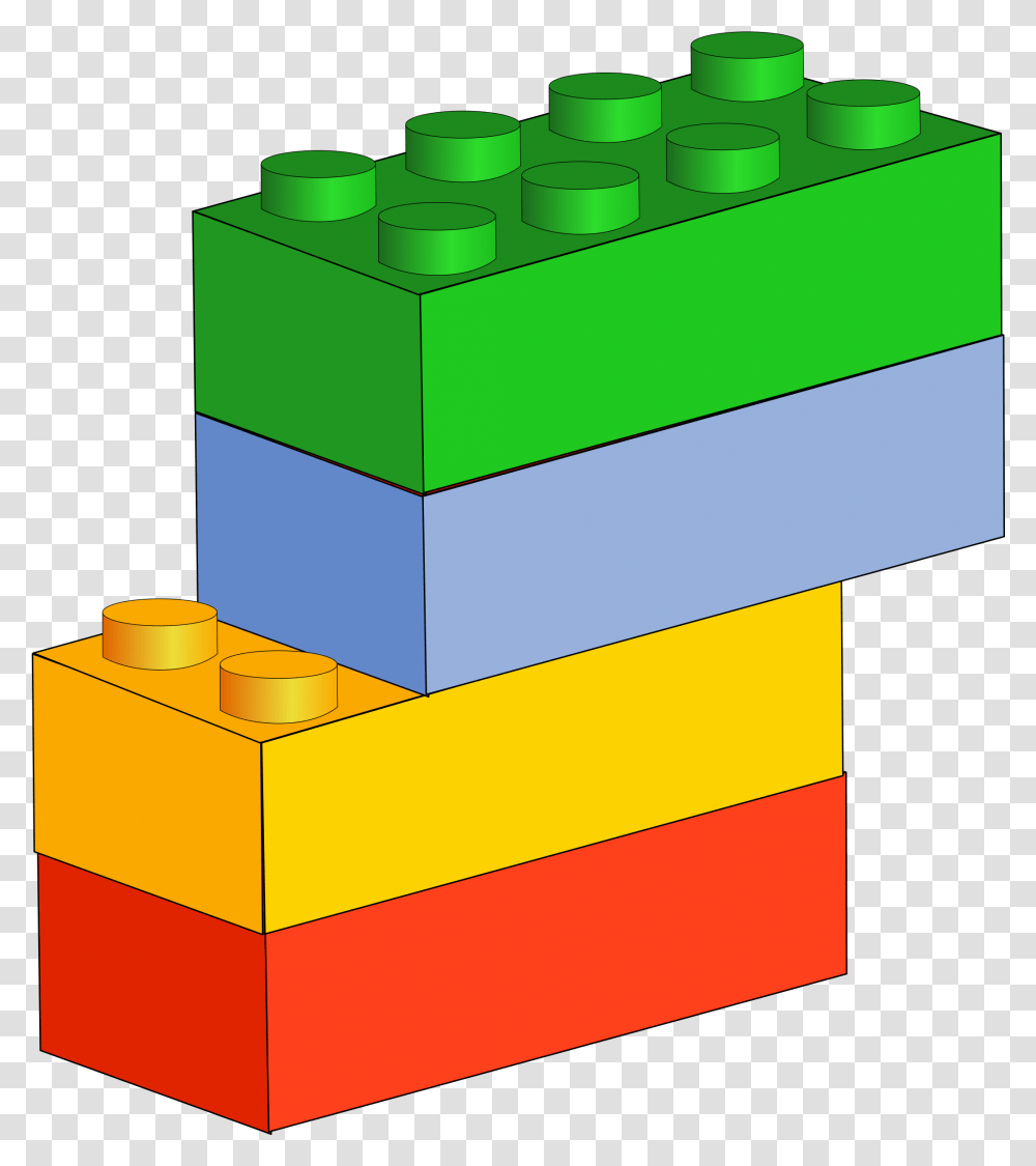 Кубики лего на прозрачном фоне