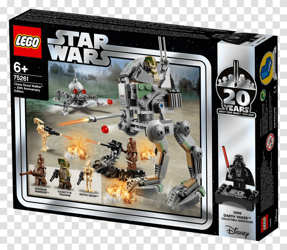 Lego Clone Scout Walker Lego Star Wars 20th Anniversary Clone Scout Walker, Screen, Electronics, Monitor, Display Transparent Png
