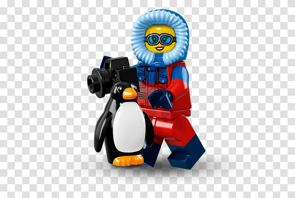 Lego Collectible Minifigures Wildlife Photographer Lego Minifigures Series 16, Toy, Robot, Penguin, Bird Transparent Png