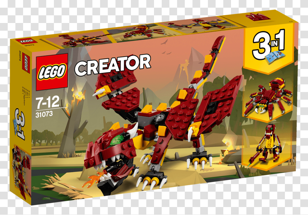 Lego Creator 3 In 1 Mythical Creatures Creator Set 3 In, Toy, Tabletop, Furniture Transparent Png