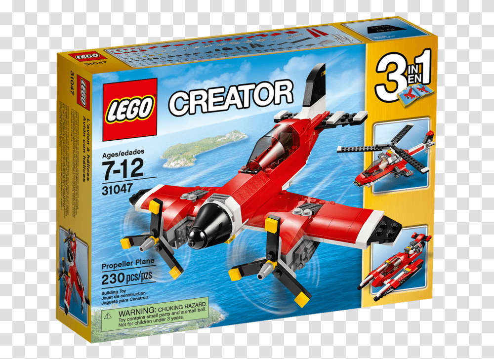 Lego Creator 3 In 1 Plane, Transportation, Vehicle, Toy, Airplane Transparent Png