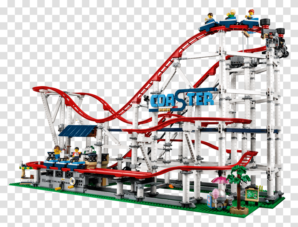Lego Creator Roller Coaster, Amusement Park, Theme Park, Construction Crane, Fire Truck Transparent Png