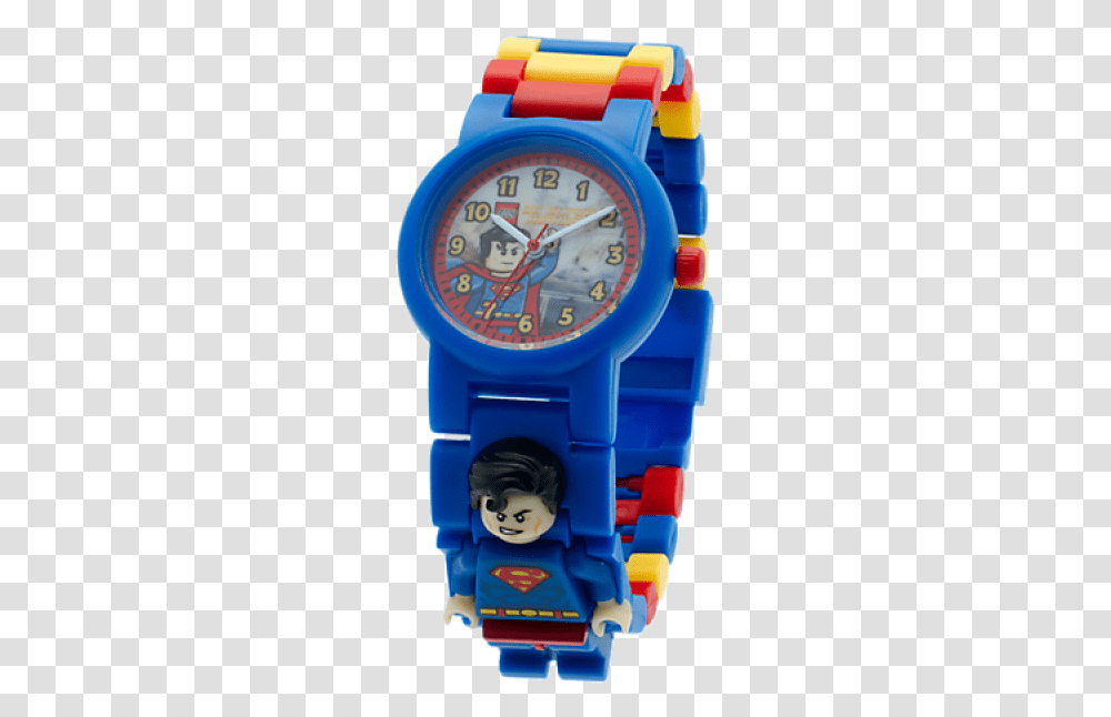 Lego Dc Comics Super Heroes Superman Minifigure, Toy, Wristwatch Transparent Png