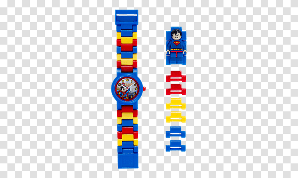 Lego Dc Comics Super Heroes Superman Minifigure, Wristwatch Transparent Png