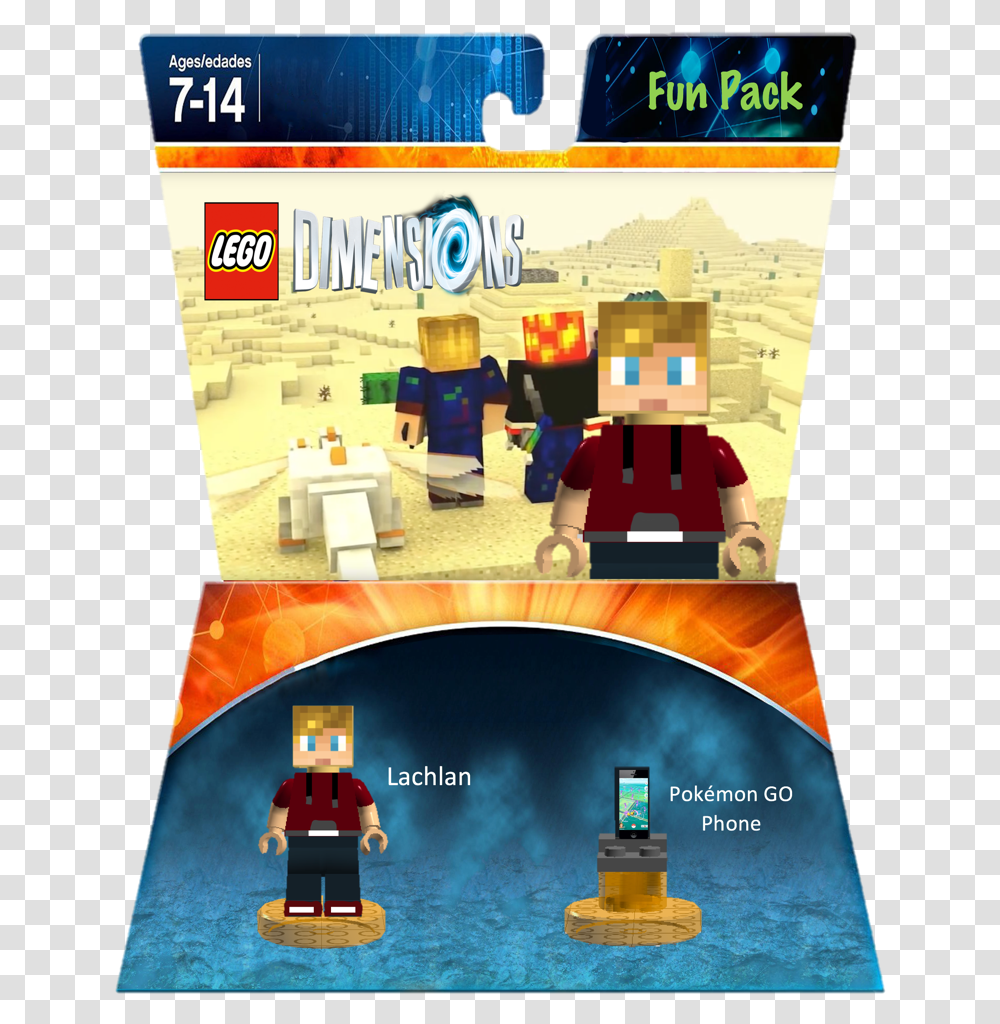 Lego Dimensions Customs Community Lego Dimensions Pokemon Pack, Minecraft, Advertisement, Poster, Toy Transparent Png