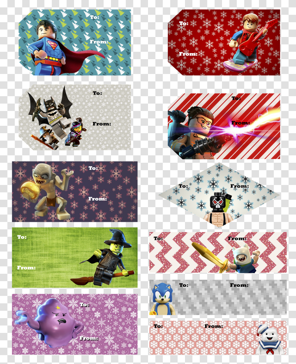 Lego Dimensions Gift Tags Transparent Png