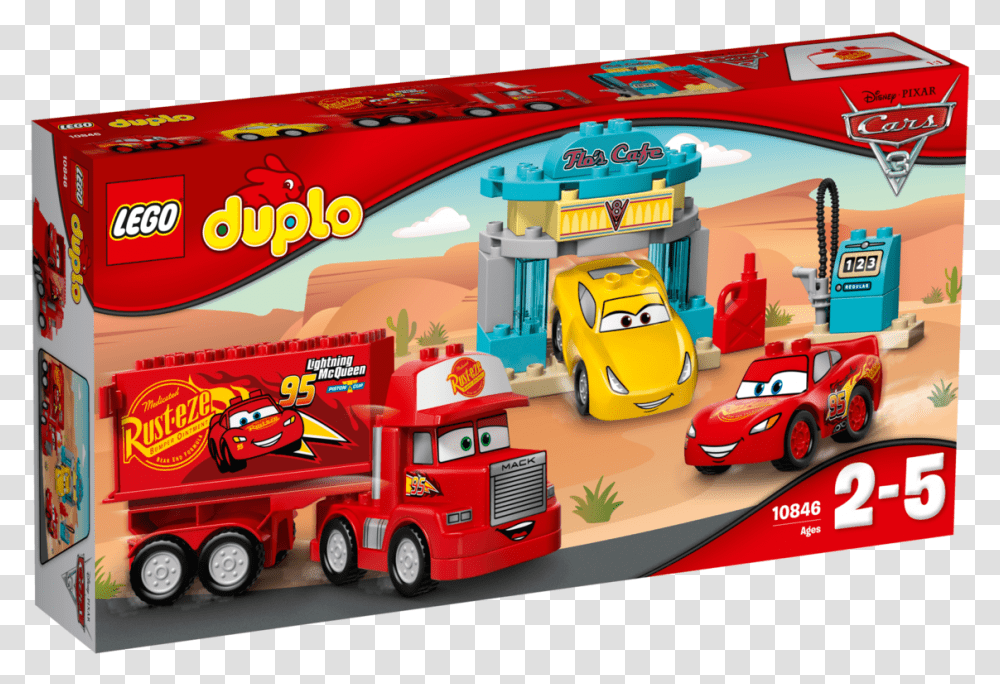 Lego Duplo Cars 3 Flo's Cafe, Wheel, Machine, Transportation, Vehicle Transparent Png