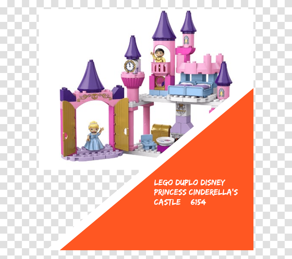 Lego Duplo Disney Princess Cinderellaquots Castle Lego, Figurine, Advertisement, Flyer, Poster Transparent Png