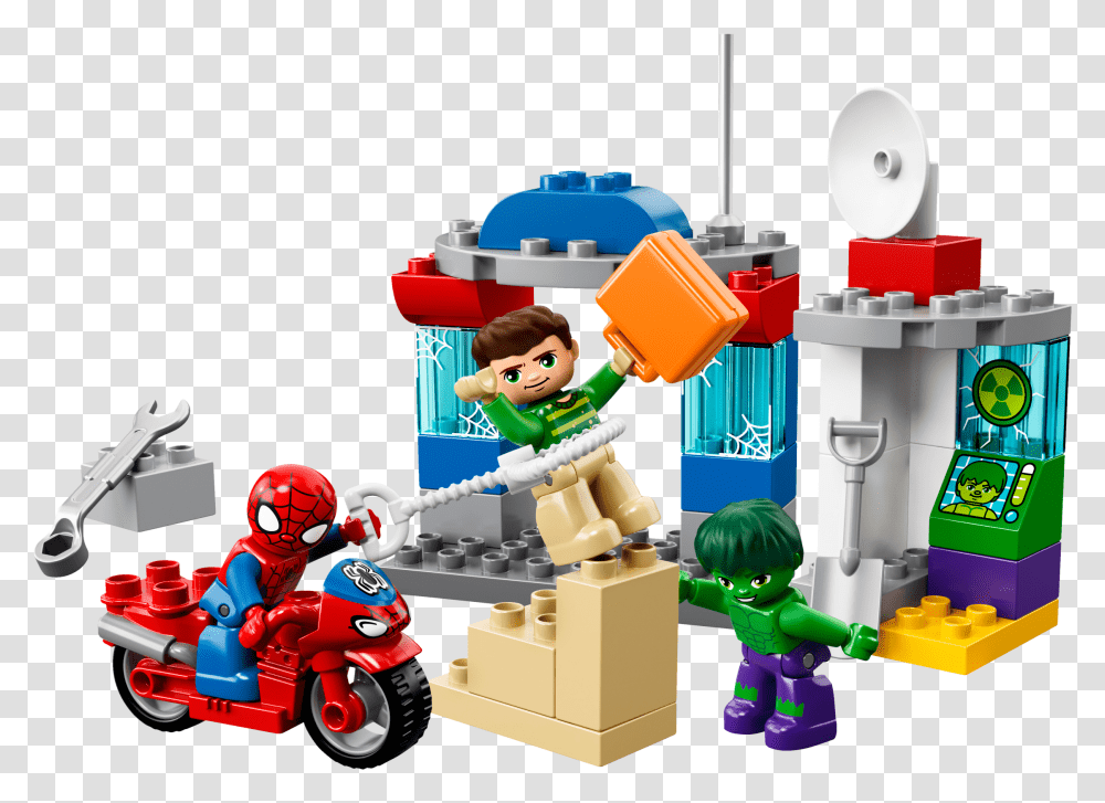 Lego Duplo Spider Man Amp Hulk Adventures, Kart, Vehicle, Transportation, Toy Transparent Png