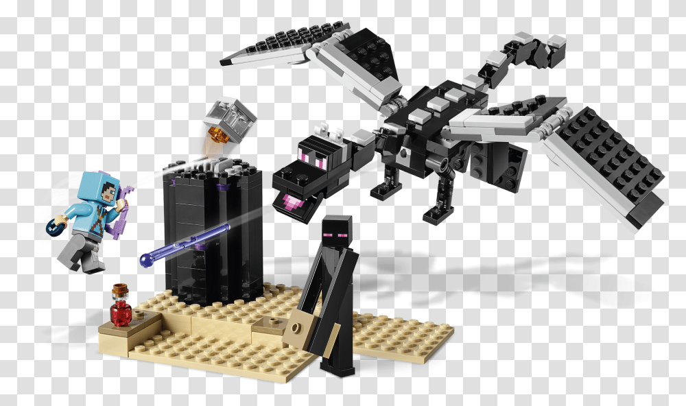 Lego End Battle Minecraft, Toy, Helmet, Space Station, Tabletop Transparent Png