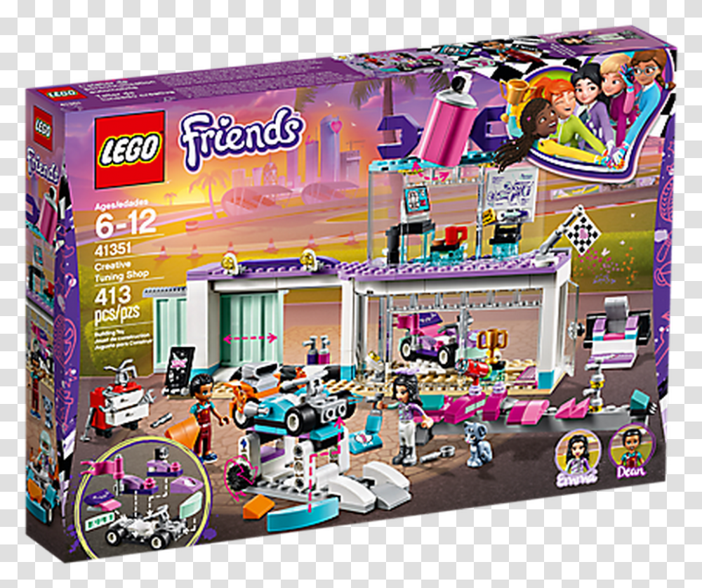 Lego Friends Creative Tuning Shop, Person, Neighborhood, Urban Transparent Png