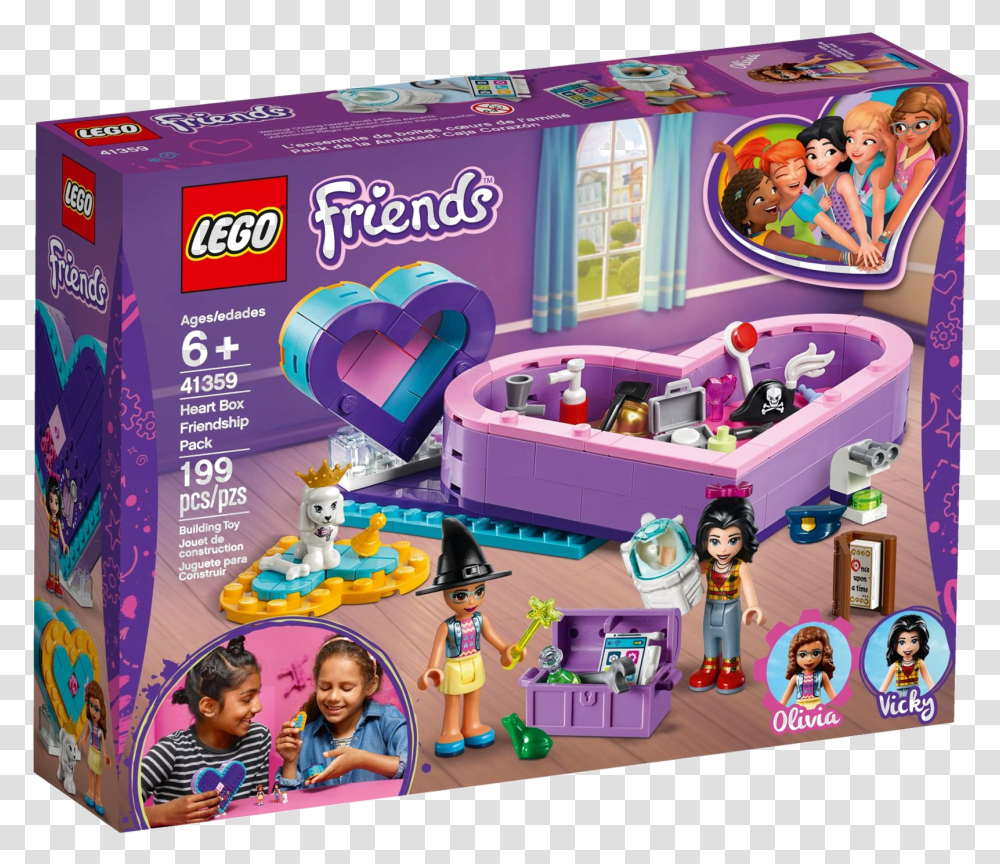 Lego Friends Heart Box, Person, Human, Doll, Toy Transparent Png
