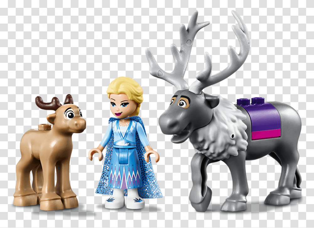 Lego Frozen 2 Elsa's Wagon Adventure, Figurine, Toy, Deer, Wildlife Transparent Png