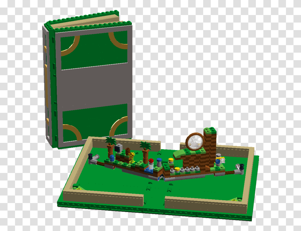 Lego Green Hill Zone, Table, Furniture, Super Mario, Electronics Transparent Png