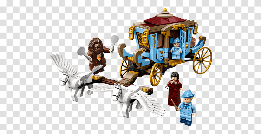 Lego Harry Potter Beauxbatons Carriage, Toy, Person, Vehicle, Transportation Transparent Png