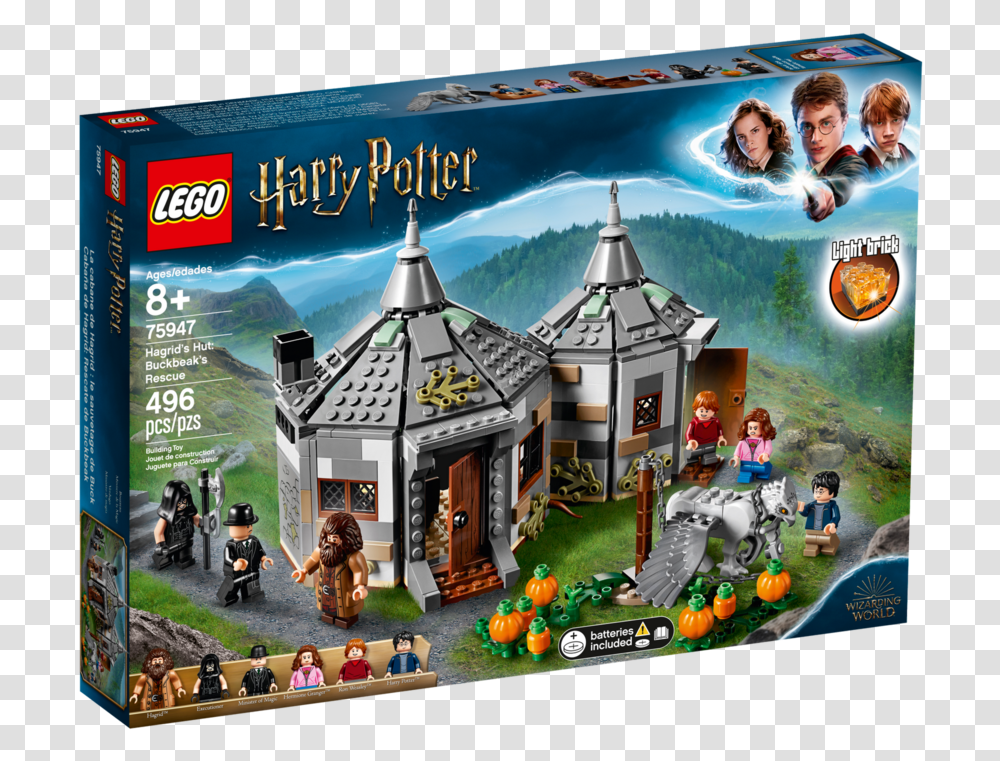 Lego Harry Potter Hagrid's Hut Buckbeak's Rescue Amazon, Person, Clock Tower, Toy, Adventure Transparent Png