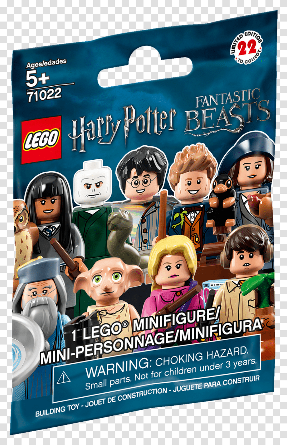 Lego Harry Potter Minifigures Series Bags, Doll, Advertisement, Poster, Person Transparent Png