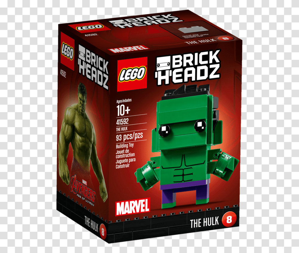 Lego Hulk Brickheadz, Toy, Person, Human, Machine Transparent Png