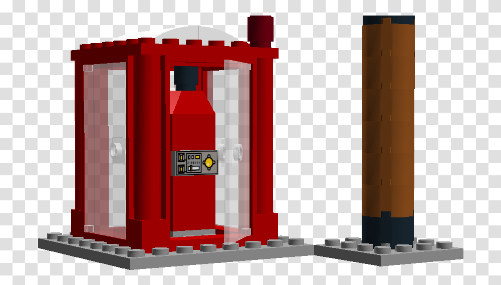 Lego Ideas City Model 2 Pay Phone And Pole Cylinder, Machine, Gas Pump, Gas Station Transparent Png