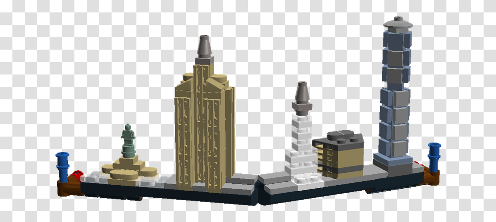 Lego Ideas Lego New York Skyline, Architecture, Building, Pillar, Column Transparent Png