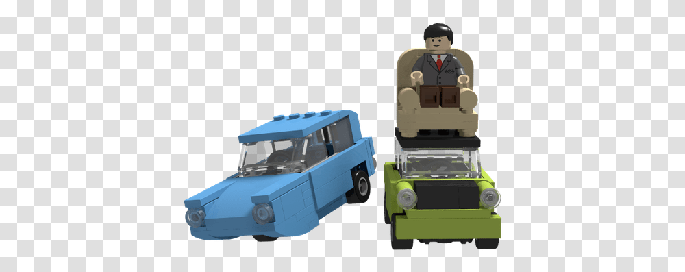 Lego Ideas Mr Beans Mini Cooper Cartoon Mr Bean Toy Car, Transportation, Vehicle, Truck, Van Transparent Png