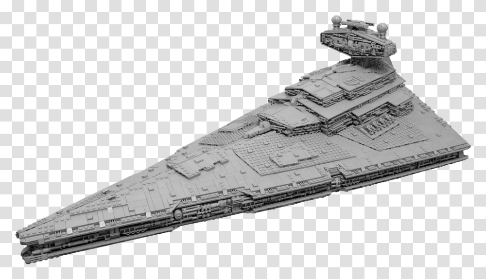 Lego Imperial Star Destroyer Moc, Spaceship, Aircraft, Vehicle, Transportation Transparent Png