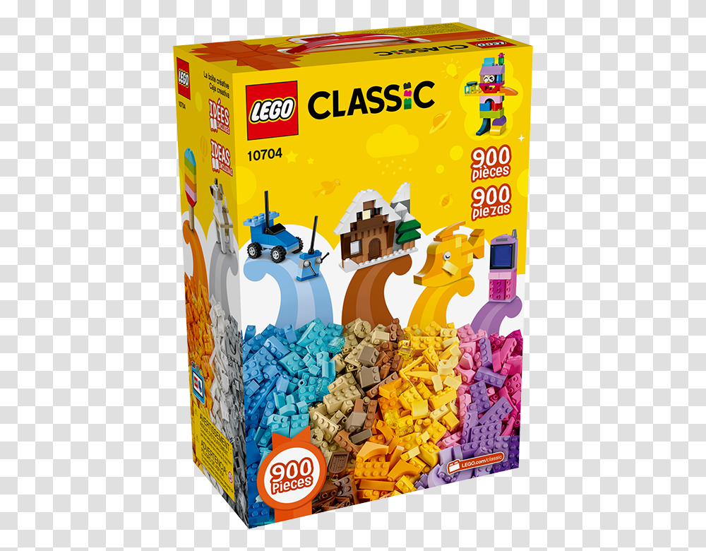 Lego Lego Classic Creative Box Lego Classic 900 Pieces, Paper, Sweets, Food, Confectionery Transparent Png
