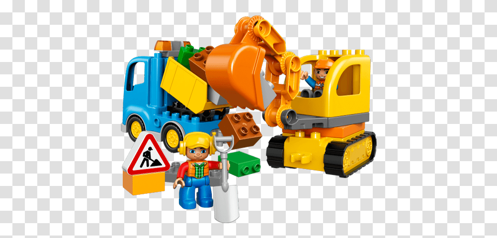 Lego Lego Duplo Excavator, Toy, Person, Human, Vehicle Transparent Png