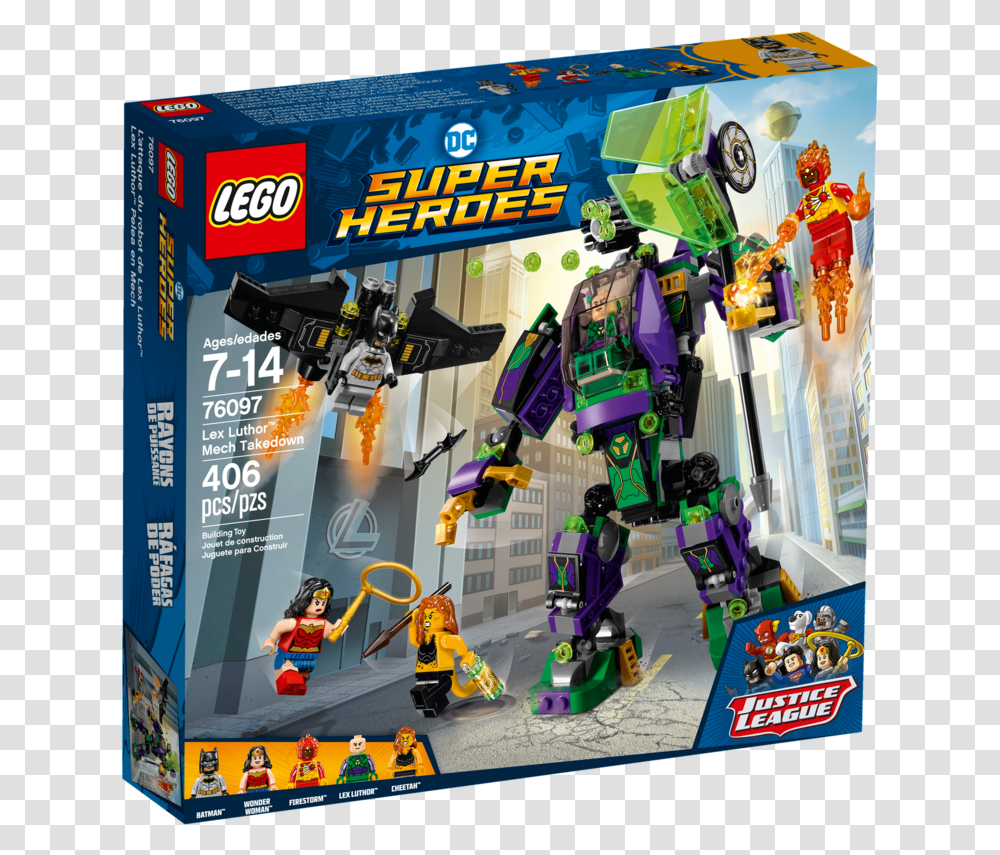 Lego Lex Luthor Mech Takedown, Toy, Robot, Wheel, Machine Transparent Png