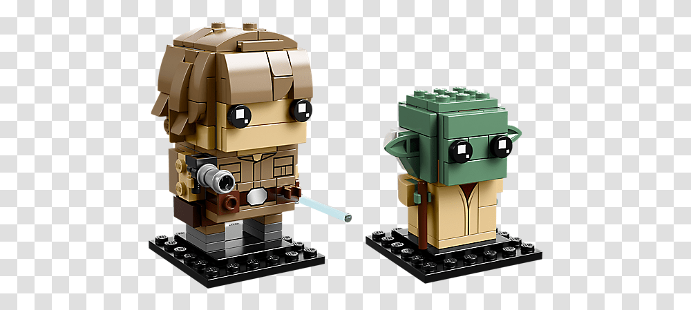 Lego Luke Skywalker & Yoda 41627 Star Wars Brickheadz, Toy, Machine, Electronics, Robot Transparent Png