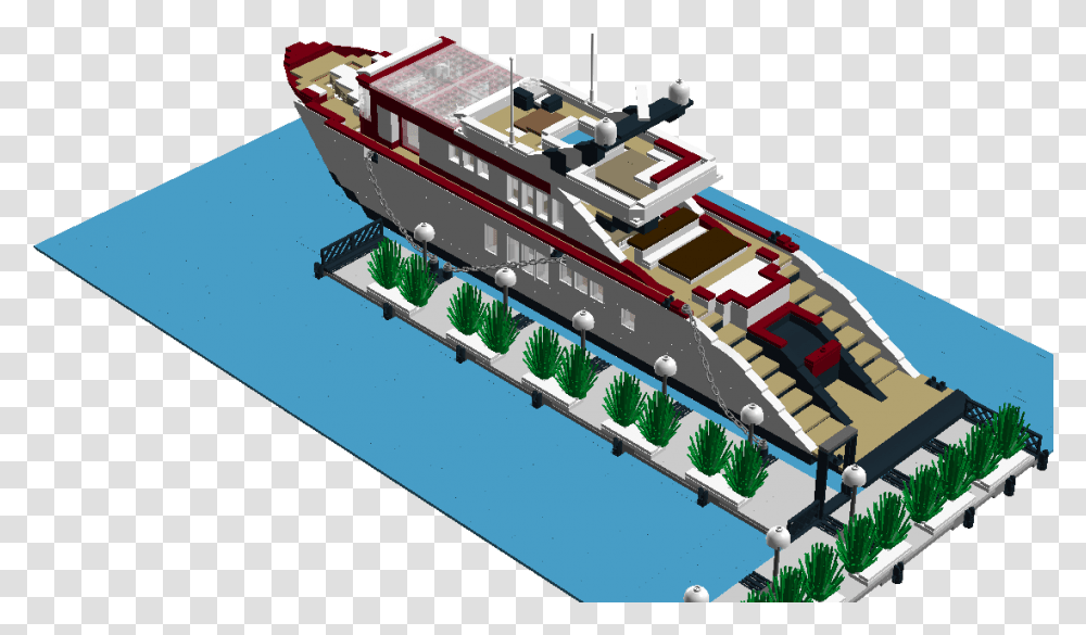 Lego Luxury Yacht Lego Yacht, Vehicle, Transportation, Ship, Watercraft Transparent Png