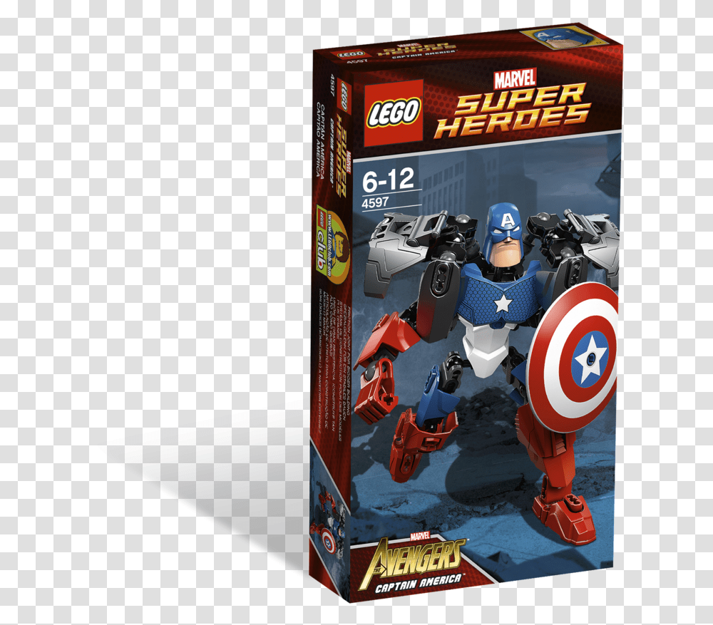 Lego Marvel Super Heroes Captain America, Helmet, Arcade Game Machine, Crash Helmet Transparent Png