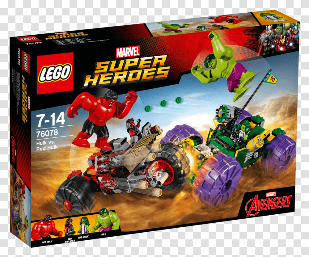 Lego Marvel Super Heroes Hulk Vs Hulk Vs Red Hulk Lego, Sports Car, Vehicle, Transportation, Automobile Transparent Png