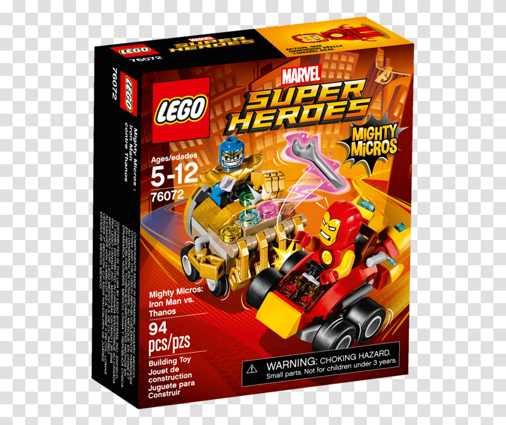 Lego Mighty Micros Iron Man Vs Thanos, Helmet, Apparel, Poster Transparent Png