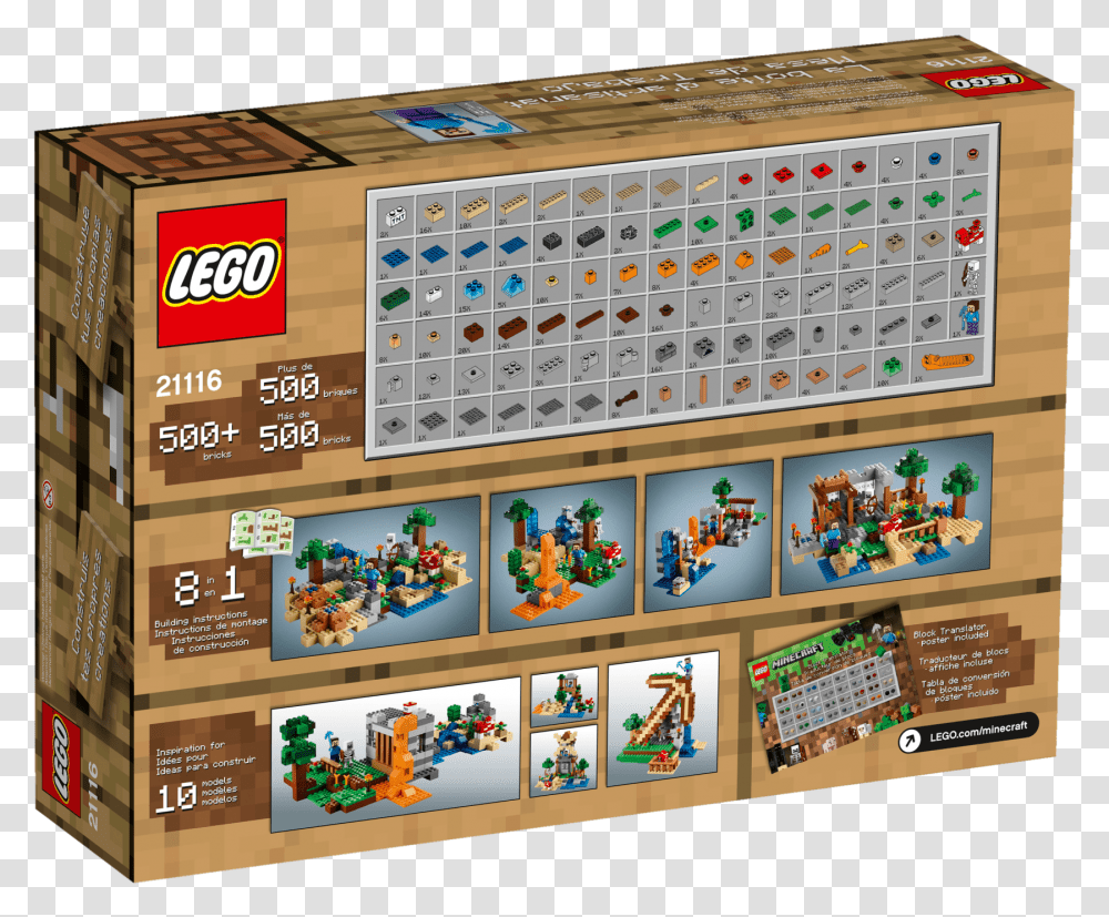 Lego Minecraft Crafting Box Lego, Word, Calendar Transparent Png