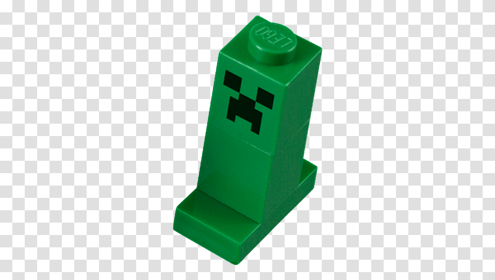 Lego Minecraft Creeper Toy, Box, Text, Mailbox, Letterbox Transparent Png