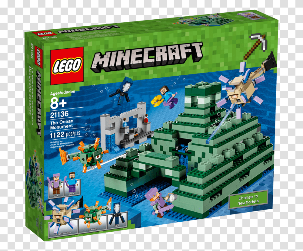 Lego Minecraft Sea Temple, Toy, Person, Human, Super Mario Transparent Png