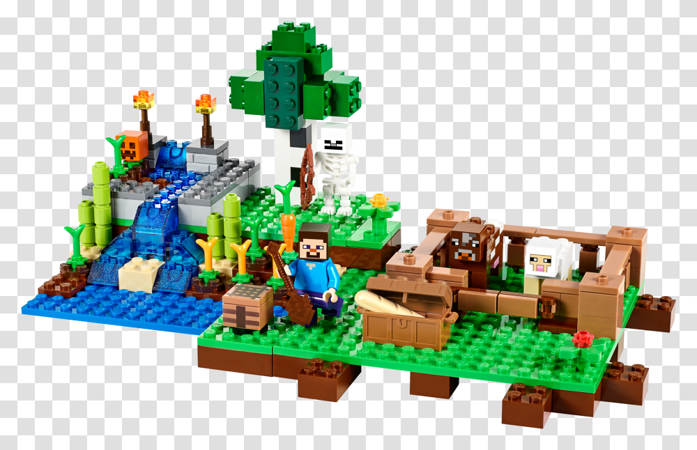 Lego Minecraft The Farm Lego Minecraft The Farm, Green, Vegetation, Plant, City Transparent Png