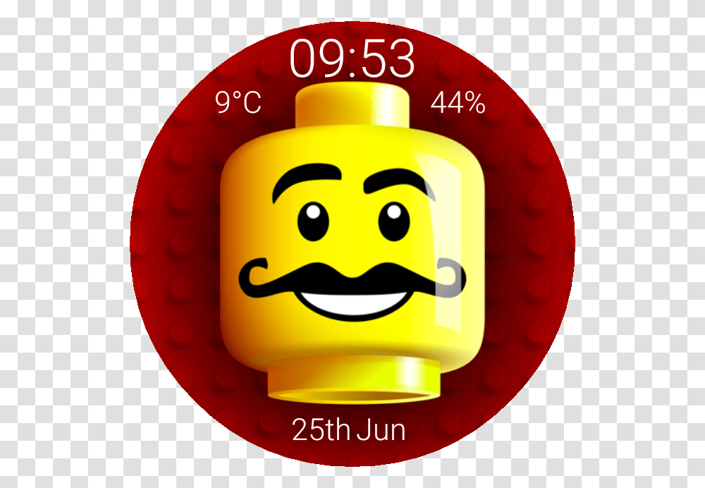 Lego Minifig Head Updated Watch Face Preview, Label, Food, Sweets Transparent Png