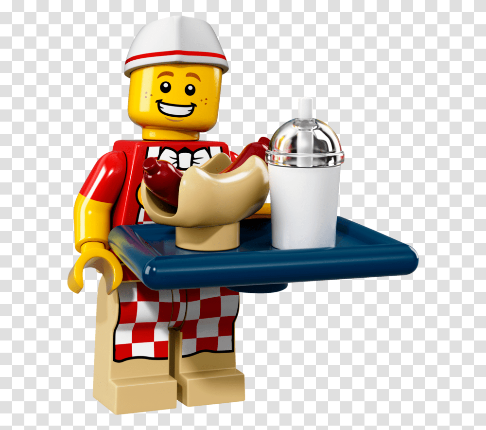 Lego Minifigures Series 17 Hot Dog Man, Toy, Milk, Beverage, Drink Transparent Png