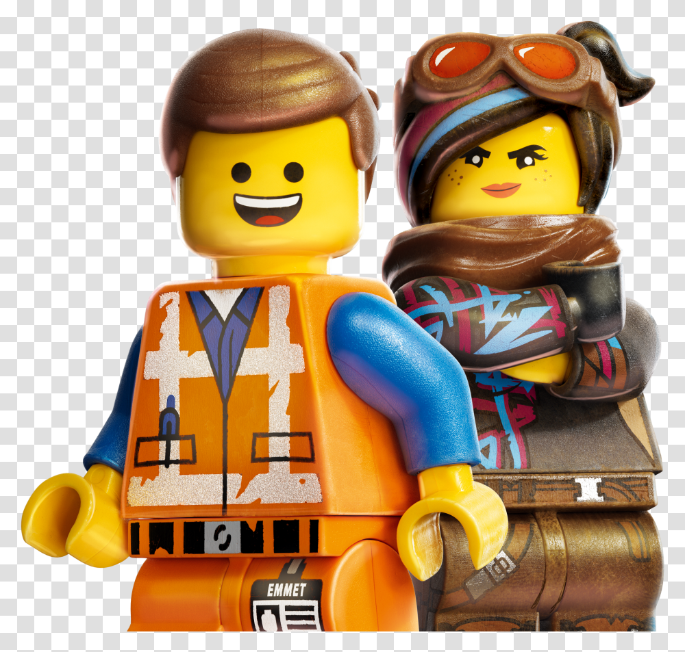 Lego Movie 2 Emmet And Lucy Transparent Png