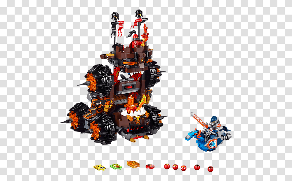 Lego Nexo Knights General Magmar's Siege Machine, Toy, Person, Human, Robot Transparent Png