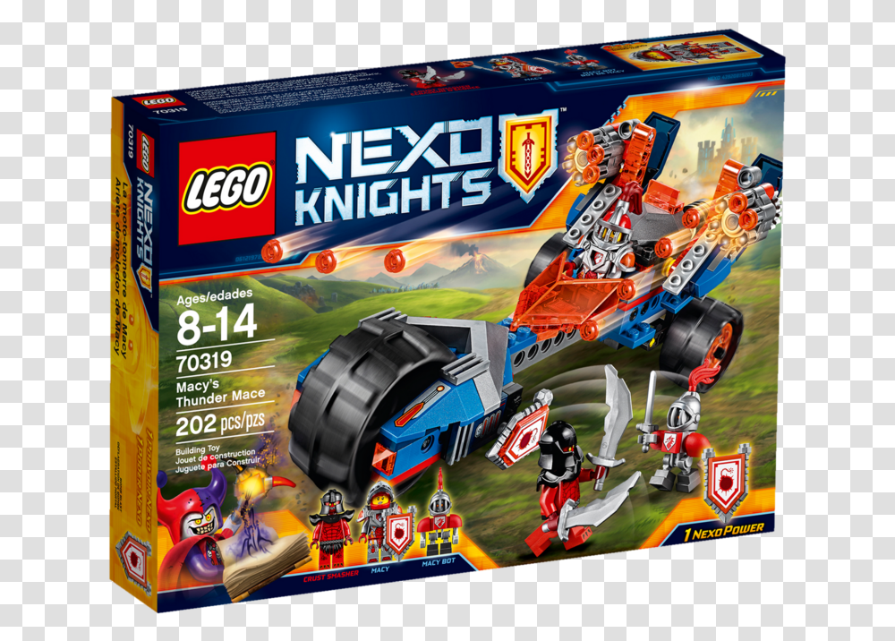 Lego Nexo Knights Macy Thunder Mace, Tire, Arcade Game Machine, Toy Transparent Png