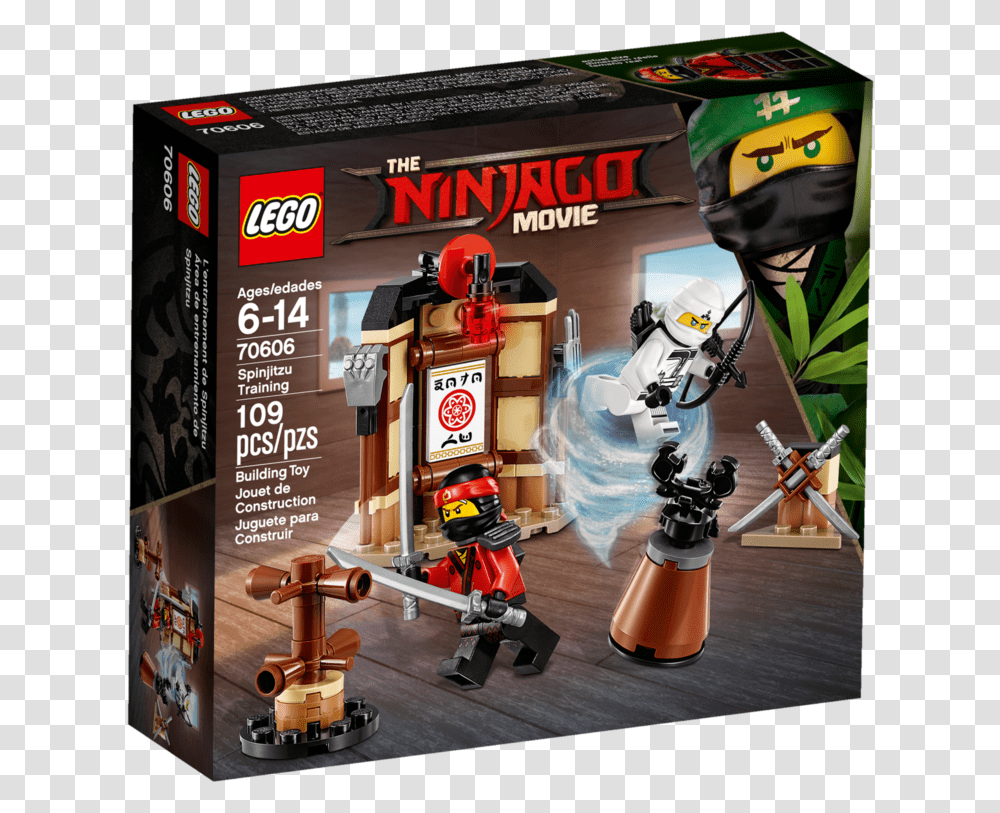 Lego Ninjago Movie Spinjitzu Training Set, Helmet, Apparel, Robot Transparent Png