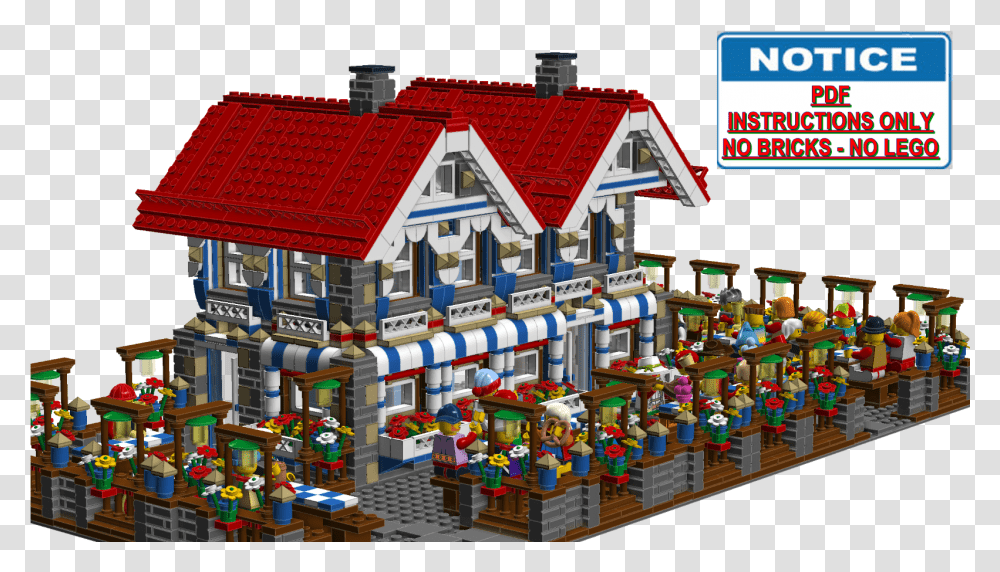 Lego Oktoberfest Party City Modular House, Roof, Toy, Cookie, Food Transparent Png
