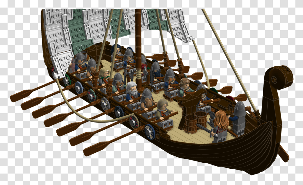 Lego Old Viking Ship, Boat, Vehicle, Transportation, Person Transparent Png