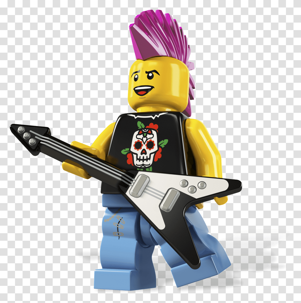 Lego Punk Rocker Lego Minifigure Rocker, Toy, Gun, Weapon, Weaponry Transparent Png
